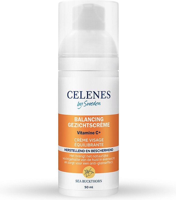 Foto van Celenes by sweden sea buckthorn balancing gezichtscrème - vette/gecombineerde huid