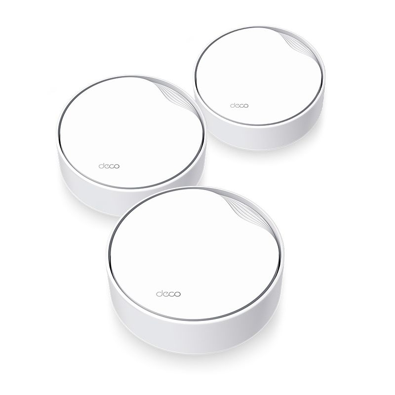 Foto van Tp-link deco x50-poe(3-pack) mesh router wit