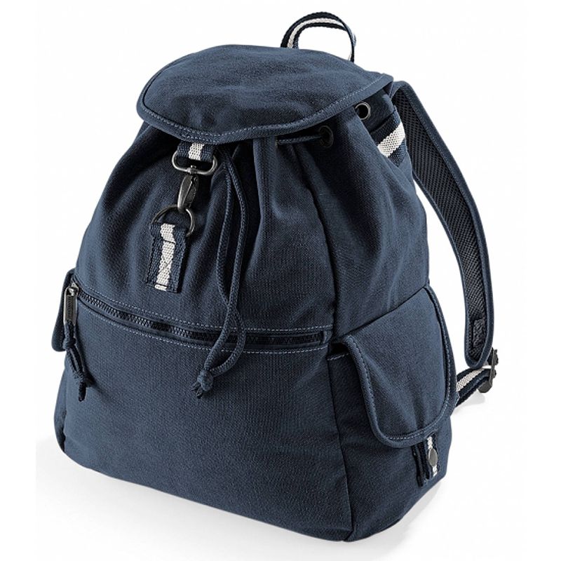 Foto van Vintage navy canvas rugzak 18 l - rugzak