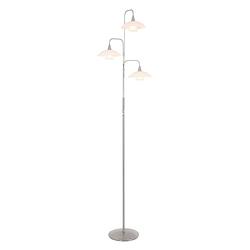 Foto van Moderne vloerlamp - steinhauer - glas - modern - g9 - l: 46cm - voor binnen - woonkamer - eetkamer - zilver