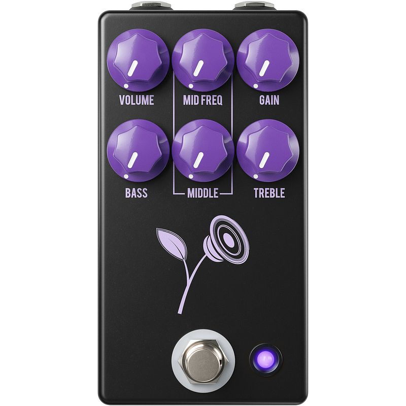 Foto van Jhs pedals violet black lari basilio signature overdrive / distortion effectpedaal