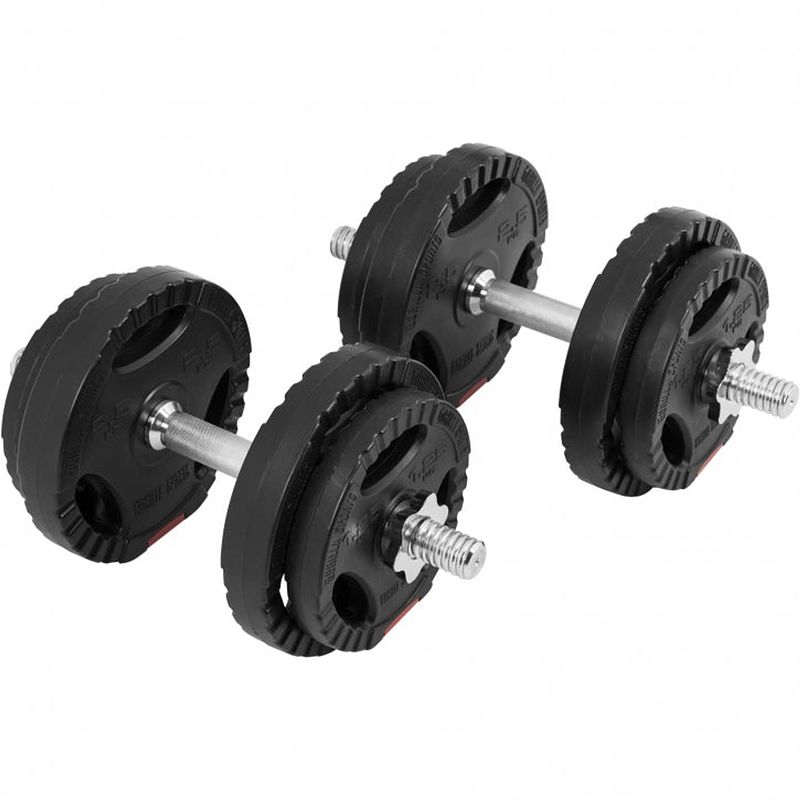 Foto van Gorilla sports dumbellset - halterset - gripper kunststof - 20 kg