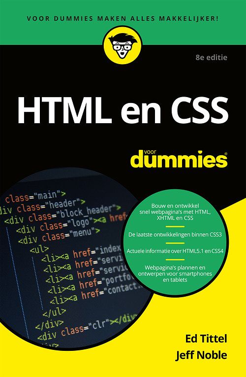 Foto van Html en css voor dummies - ed tittel, jeff noble - ebook (9789045354569)