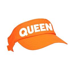 Foto van Oranje queen zonneklep / pet koningsdag voor dames en heren - verkleedhoofddeksels