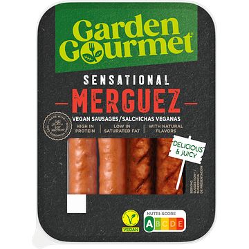 Foto van Garden gourmet vleesvervanger sensational sausage merguez 180 gram tray bij jumbo