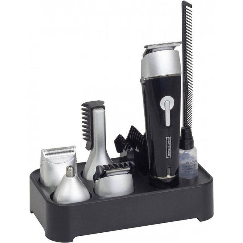 Foto van Royalty line 5-in-1 waterproof hair trimmer and grooming kit - tondeuse - scheerapparaat en styler