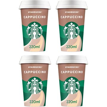 Foto van Starbucks chilled coffee cappuccino ijskoffie 4 x 220ml bij jumbo