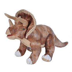 Foto van Wild republic knuffel triceratops 63 cm pluche bruin