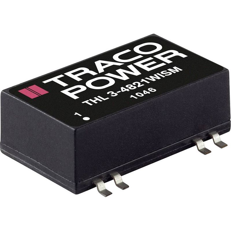 Foto van Tracopower thl 3-4815wism dc/dc-converter, smd 48 v/dc 24 v/dc 125 ma 3 w aantal uitgangen: 1 x inhoud 1 stuk(s)