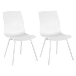 Foto van Hartman sophie rondo wave dining tuinstoel royal white - set van 2 - nu met gratis zitkussens t.w.v. € 25,00