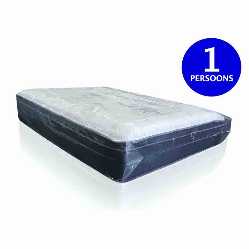 Foto van Stevige matras hoes - 1-persoons matrashoes - 100my - beschermhoes tijdens verhuizen en opslag - 114x225cm