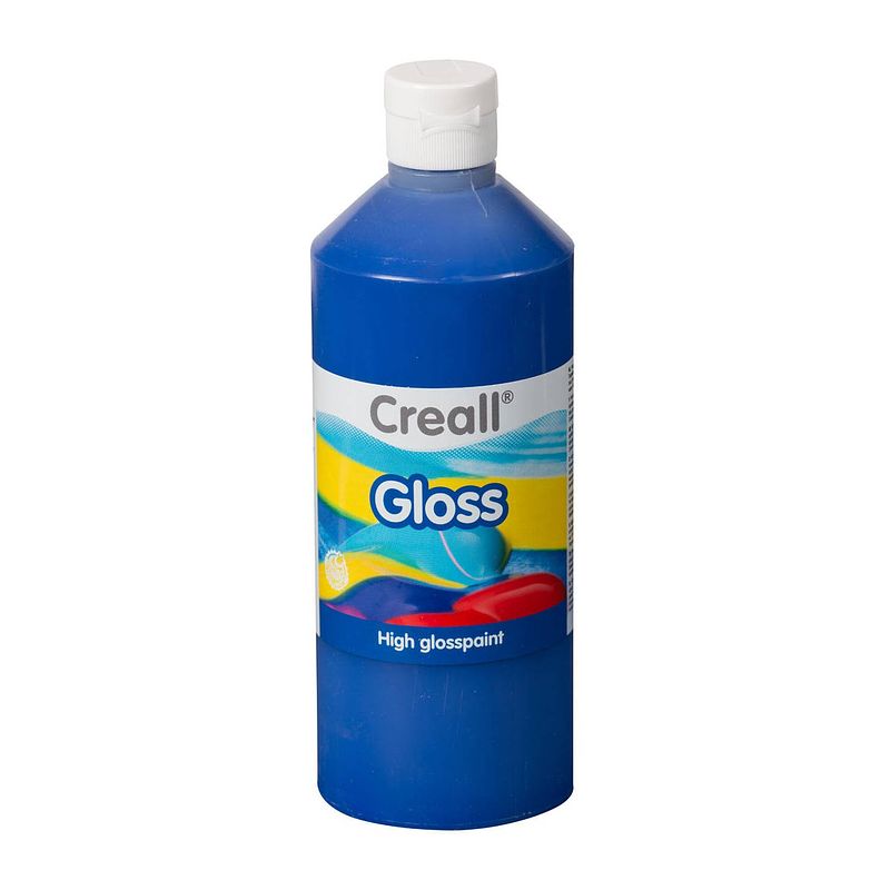 Foto van Creall gloss glansverf blauw, 500ml