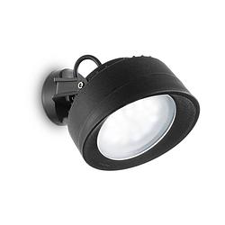 Foto van Landelijke zwarte wandlamp - ideal lux tommy - gx53 fitting - 10w - sfeervolle binnenverlichting