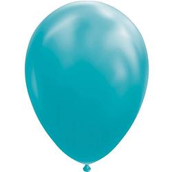 Foto van Wefiesta ballonnen 30 cm latex turquoise 25 stuks