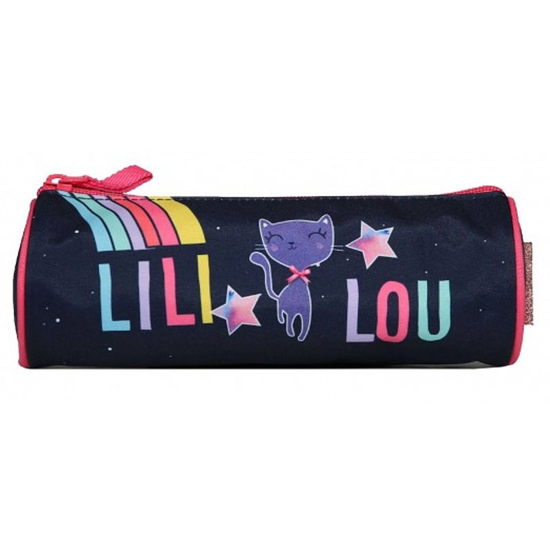 Foto van Bagtrotter etui lililou 22 x 7 x 7 cm polyester marineblauw