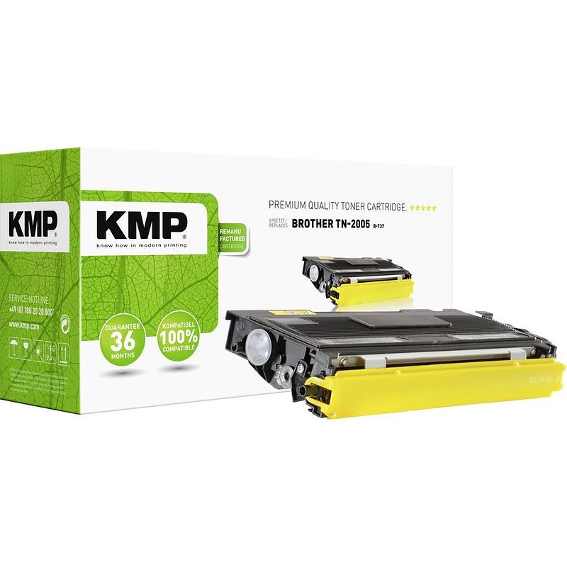 Foto van Kmp compatibel toner b-t37 vervangt brother tn-2005, tn2005 zwart