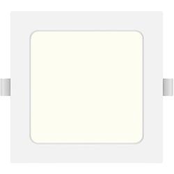 Foto van Led downlight pro - aigi trinko - inbouw vierkant 9w - natuurlijk wit 4000k - mat wit - kunststof - 145mm