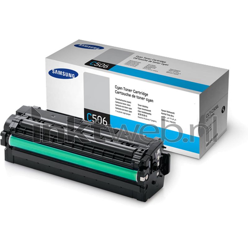 Foto van Samsung clt-c506l cyaan toner