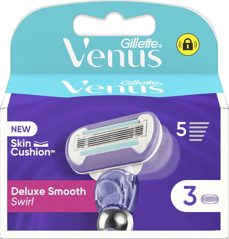 Foto van Gillette venus scheermesjes deluxe smooth swirl