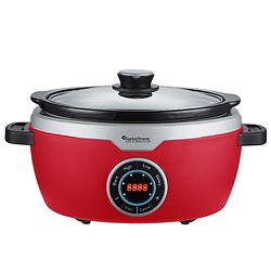 Foto van Turbotronic sc100 digitale slow cooker met timer - 3.5l - 190w - rood