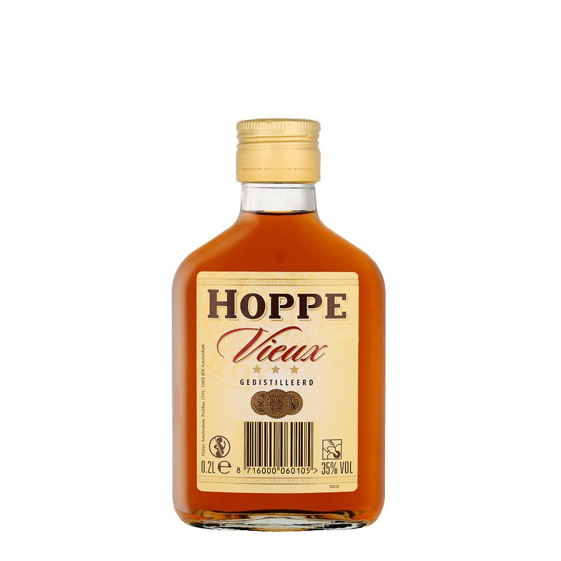 Foto van Hoppe vieux zakflacon 20cl brandy