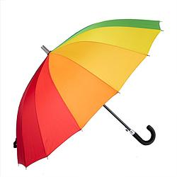 Foto van Biggbrella u45 stormparaplu - ø112cm - rubberen handvat - regenboogkleur