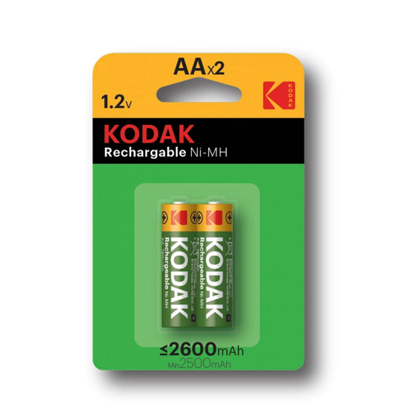Foto van Kodak rechargeable ni-mh aa battery 2600mah blister 2