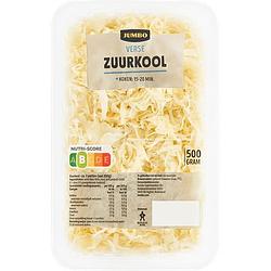 Foto van 1+1 gratis | jumbo verse zuurkool 500g aanbieding bij jumbo