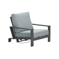 Foto van Garden impressions coba verstelbare lounge tuinstoel - mint grey