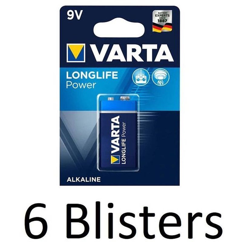 Foto van Varta 9v e-block 6 stuks