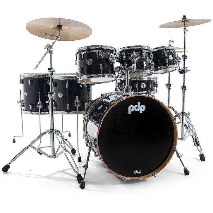 Foto van Pdp drums pd808490 concept maple ebony 7d. drumstel