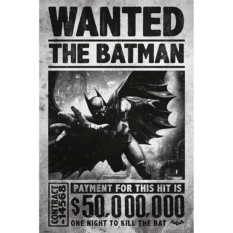 Foto van Pyramid batman arkham origins wanted poster 61x91,5cm