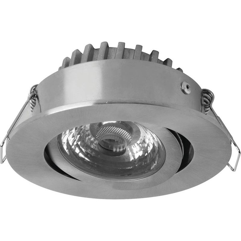 Foto van Megaman rico led-inbouwlamp voor badkamer led led vast ingebouwd 6.5 w ip44 rvs (geborsteld)