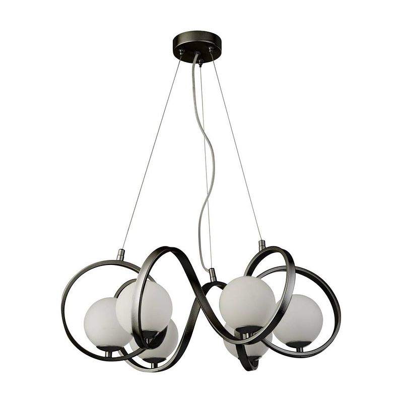 Foto van Landelijke hanglamp - bussandri exclusive - metaal - landelijk - g9 - l: 55cm - voor binnen - woonkamer - eetkamer -