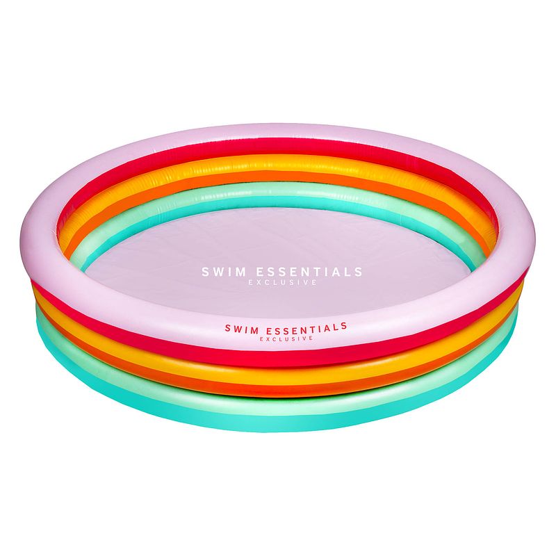 Foto van Swim essentials kinderzwembad regenboog 3 ringen - 150 cm