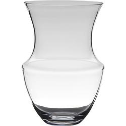 Foto van Transparante luxe vaas/vazen van glas 32 x 21 cm - vazen