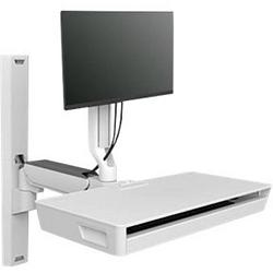 Foto van Ergotron carefit combo system mit ablagefläche monitorbeugel 1 stuks 68,6 cm (27) zwenkbaar, kantelbaar, draaibaar, in hoogte verstelbaar, toetsenbordhouder
