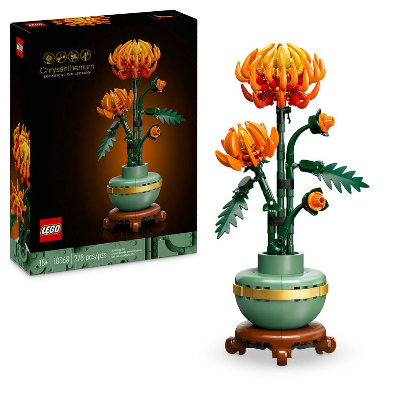 Foto van Lego icons chrysant 10368