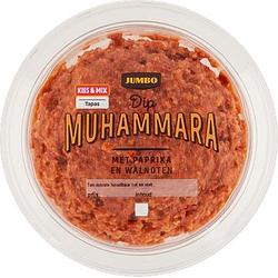 Foto van 3 voor € 6,00 | jumbo muhammara zoete paprika 125g aanbieding bij jumbo