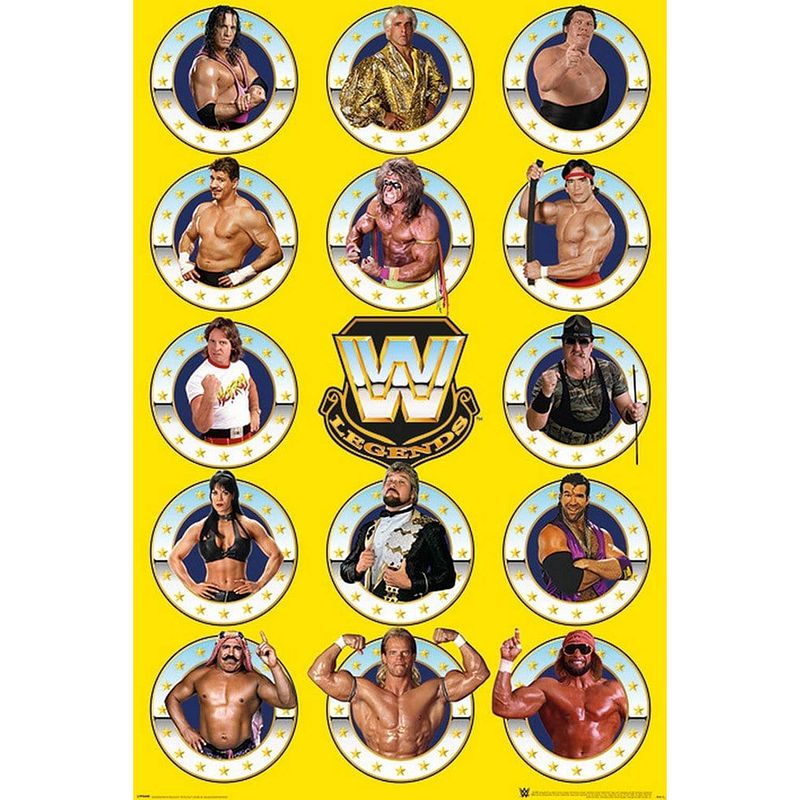 Foto van Pyramid wwe legends chrome poster 61x91,5cm