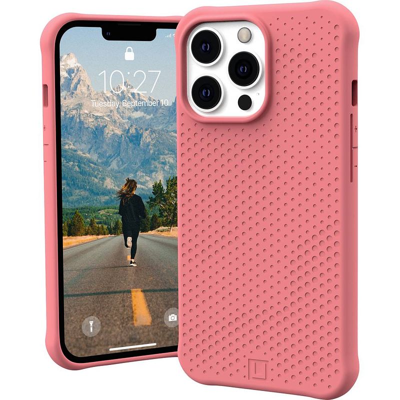 Foto van Urban armor gear dot case backcover apple iphone 13 pro roze