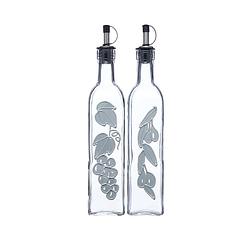 Foto van Olie -en azijn set, 2 stuks, 0.5 l, glas - kitchencraft world of flavours