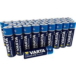 Foto van Varta longlife power aa batterijen - 40 stuks