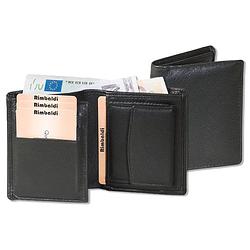 Foto van Rimbaldi kleine leren portemonnee billfold - rfid bescherming zwart