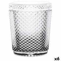 Foto van Glas diamant transparant antraciet glas 300 ml (6 stuks)