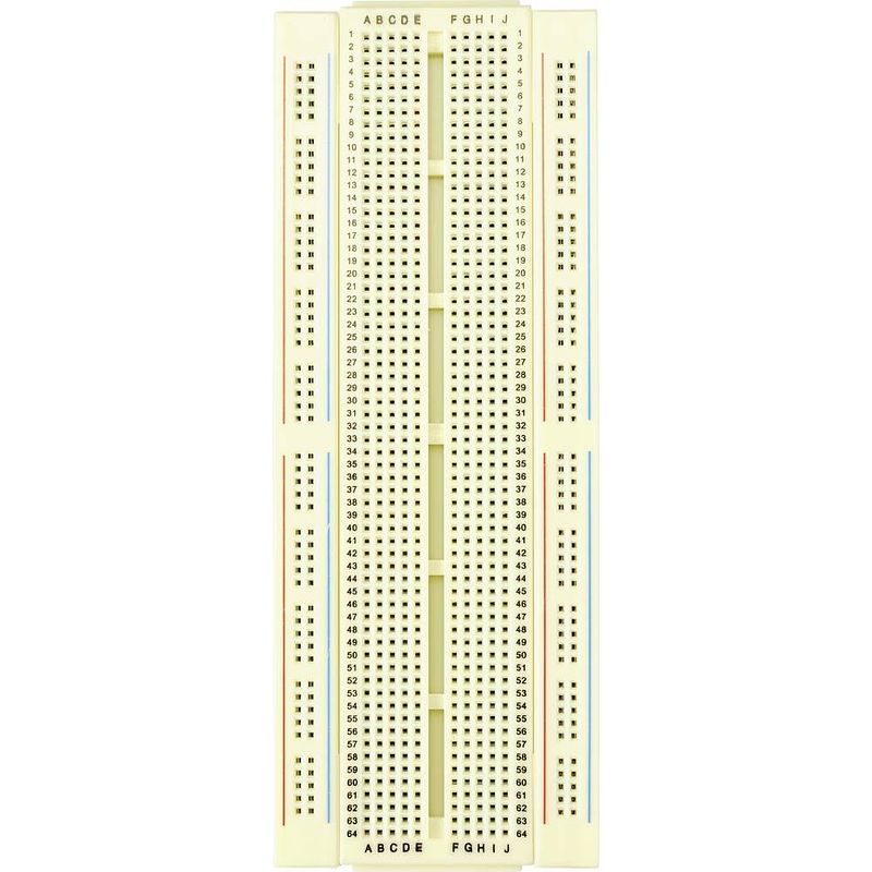 Foto van Tru components breadboard verschuifbaar totaal aantal polen 840 (l x b x h) 172.7 x 64.5 x 8.5 mm 1 stuk(s)