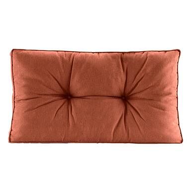 Foto van Loungekussen florence rug - terracotta - 60x43x12 cm - leen bakker