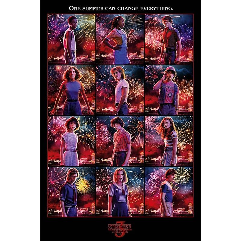 Foto van Pyramid stranger things character montage poster 61x91,5cm