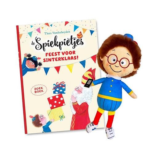 Foto van De spiekpietjes, pakket pop jongen bril + feest voor sinterklaas! - thaïs vanderheyden - paperback (9789463889490)