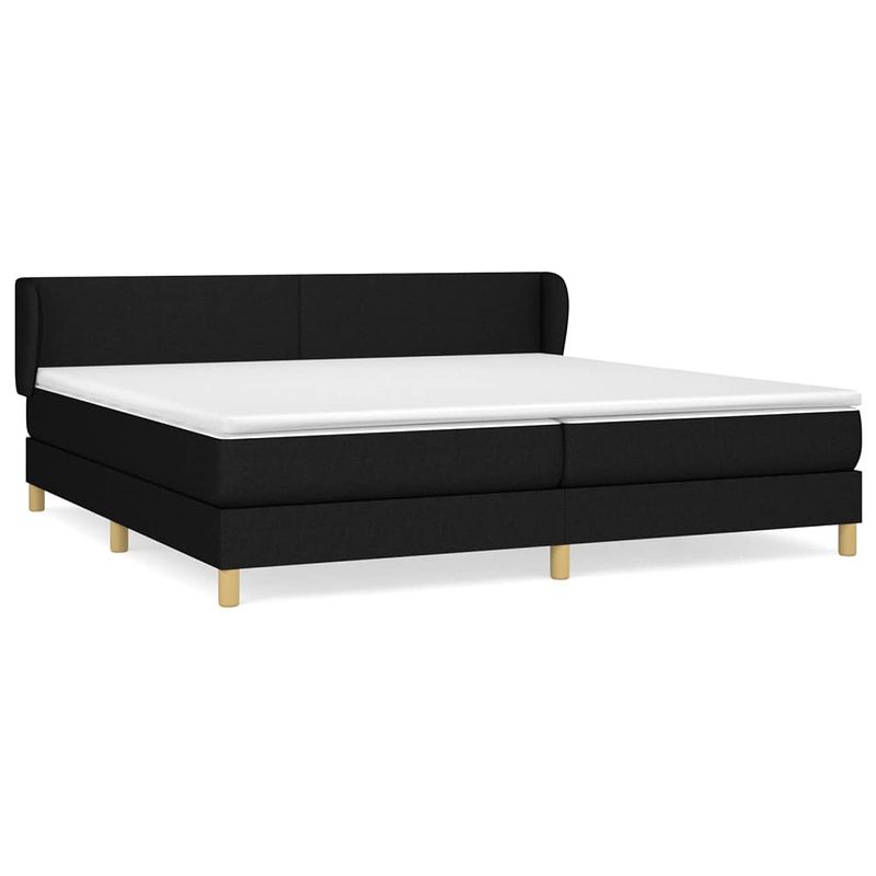 Foto van The living store boxspringbed - comfort - bed - 203x203x78/88 cm - zwart